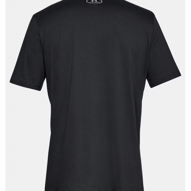 Under Armour Men's SUA Left Chest Logo Short Sleeve T-Shirt - تيشيرت أندر آرمر سبورت ستايل ليفت تشيست بأكمام قصيرة للرجال لون أسود