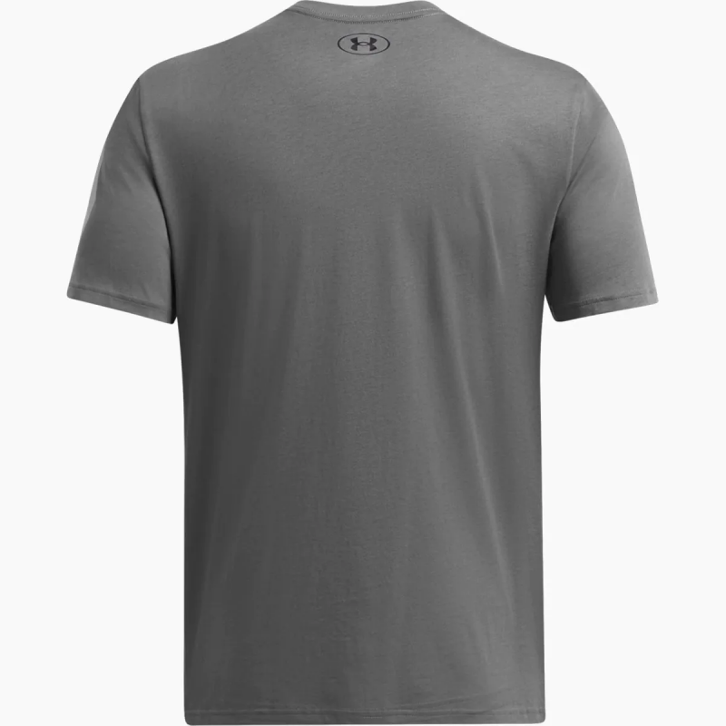 Under Armour Men's SUA Left Chest Logo Short Sleeve T-Shirt - تيشيرت أندر آرمر سبورت ستايل ليفت تشيست بأكمام قصيرة للرجال لون رمادي