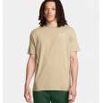 Under Armour Men's SUA Left Chest Logo Short Sleeve T-Shirt - تيشيرت أندر آرمر سبورت ستايل ليفت تشيست بأكمام قصيرة للرجال لون بيج