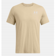 Under Armour Men's SUA Left Chest Logo Short Sleeve T-Shirt - تيشيرت أندر آرمر سبورت ستايل ليفت تشيست بأكمام قصيرة للرجال لون بيج