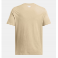 Under Armour Men's SUA Left Chest Logo Short Sleeve T-Shirt - تيشيرت أندر آرمر سبورت ستايل ليفت تشيست بأكمام قصيرة للرجال لون بيج
