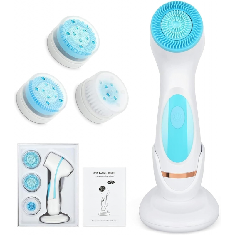 ليفة تنظيف لون ازرق 3 in 1 Facial Cleansing and Massage Device