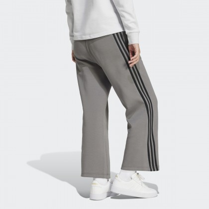 adidas Womens' Future Icons 3-Stripes Open Hem Pants - Grey