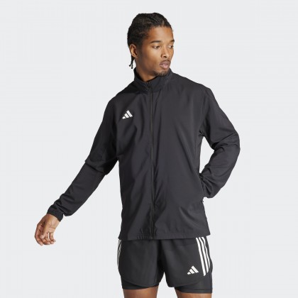 adidas Mens' Adizero Essentials Running Jacket - Black