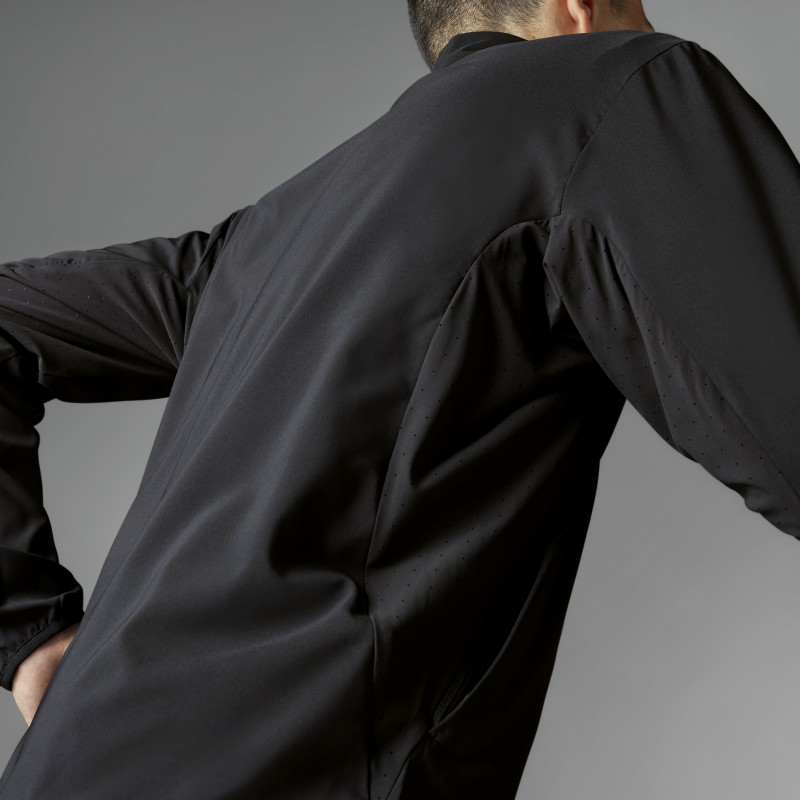 adidas Mens' Adizero Essentials Running Jacket - Black