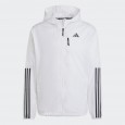 adidas Mens' Own The Run 3-Stripes Jacket - White