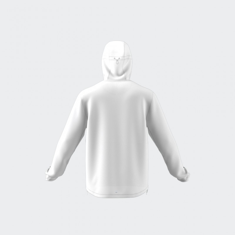 adidas Mens' Own The Run 3-Stripes Jacket - White