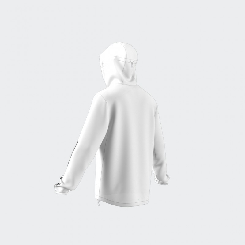 adidas Mens' Own The Run 3-Stripes Jacket - White