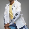 adidas Mens' Own The Run 3-Stripes Jacket - White