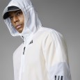 adidas Mens' Own The Run 3-Stripes Jacket - White