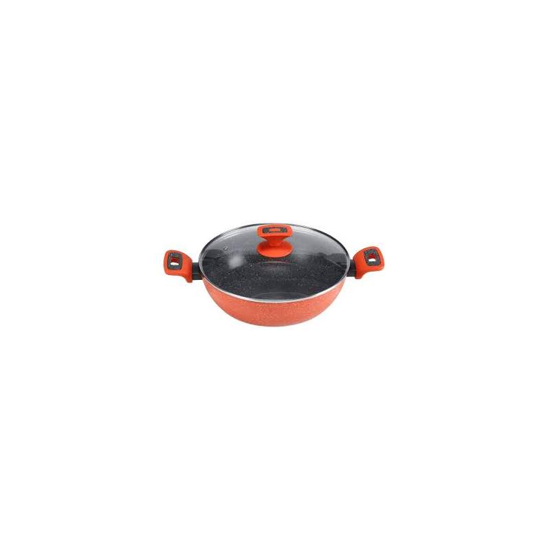 طنجرة بايركس Pyrex ألمنيوم حجم 32CM سم 5.8Lلون احمر