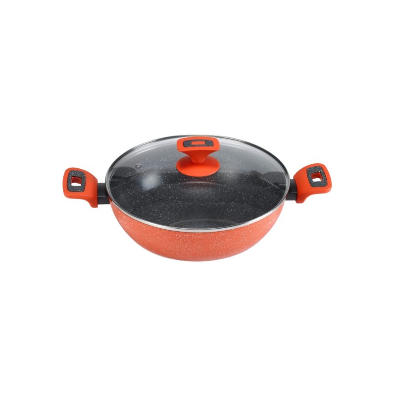 طنجرة بايركس Pyrex ألمنيوم حجم 32CM سم 5.8Lلون احمر