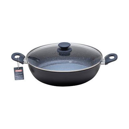 طنجرة بايركس Pyrex ألمنيوم حجم 32CM سم 5.8Lلون رمادي