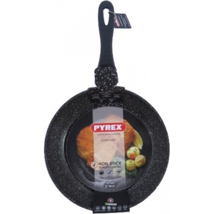 مقلى يومي بايركس Pyrex ألمنيوم حجم 26 سم لون رمادي