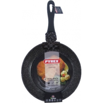 مقلى يومي بايركس Pyrex ألمنيوم حجم 28 سم لون رمادي