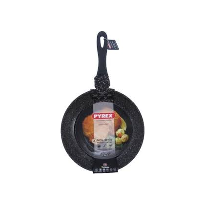 مقلى يومي بايركس Pyrex ألمنيوم حجم 30 سم لون رمادي