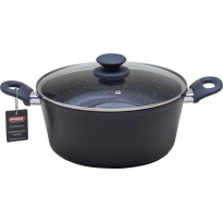طنجرة بايركس Pyrex ألمنيوم حجم 26 سم لون رمادي
