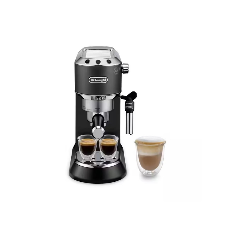 مكينة قهوة من Delonghi لون أسود 1350 واط Dedica Style manual coffee maker EC685.BK