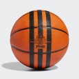 adidas 3-Stripes Rubber X3 Basketball - Orange