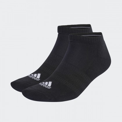 adidas Unisex' Cushioned Low-Cut Socks 3 Pairs - Black