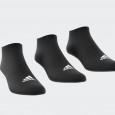 adidas Unisex' Cushioned Low-Cut Socks 3 Pairs - Black