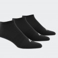 adidas Unisex' Cushioned Low-Cut Socks 3 Pairs - Black