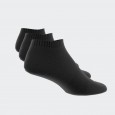 adidas Unisex' Cushioned Low-Cut Socks 3 Pairs - Black