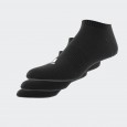 adidas Unisex' Cushioned Low-Cut Socks 3 Pairs - Black