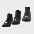 adidas Unisex' Cushioned Low-Cut Socks 3 Pairs - Black