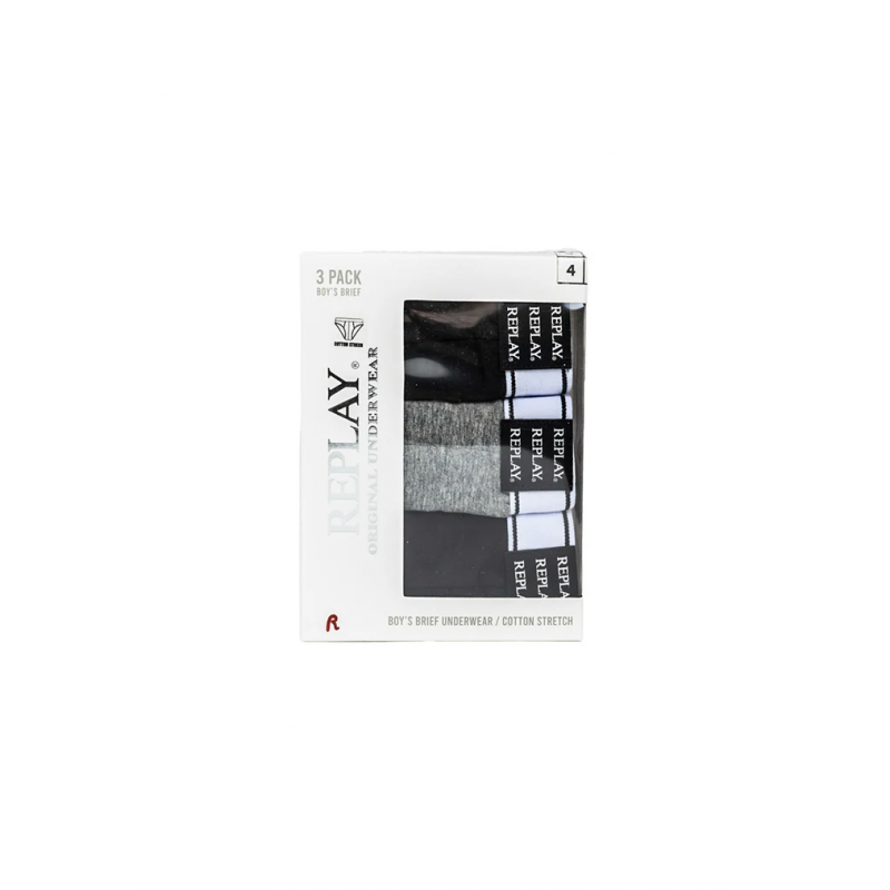 Replay Kids' RJ021 3PP SLIP - Black
