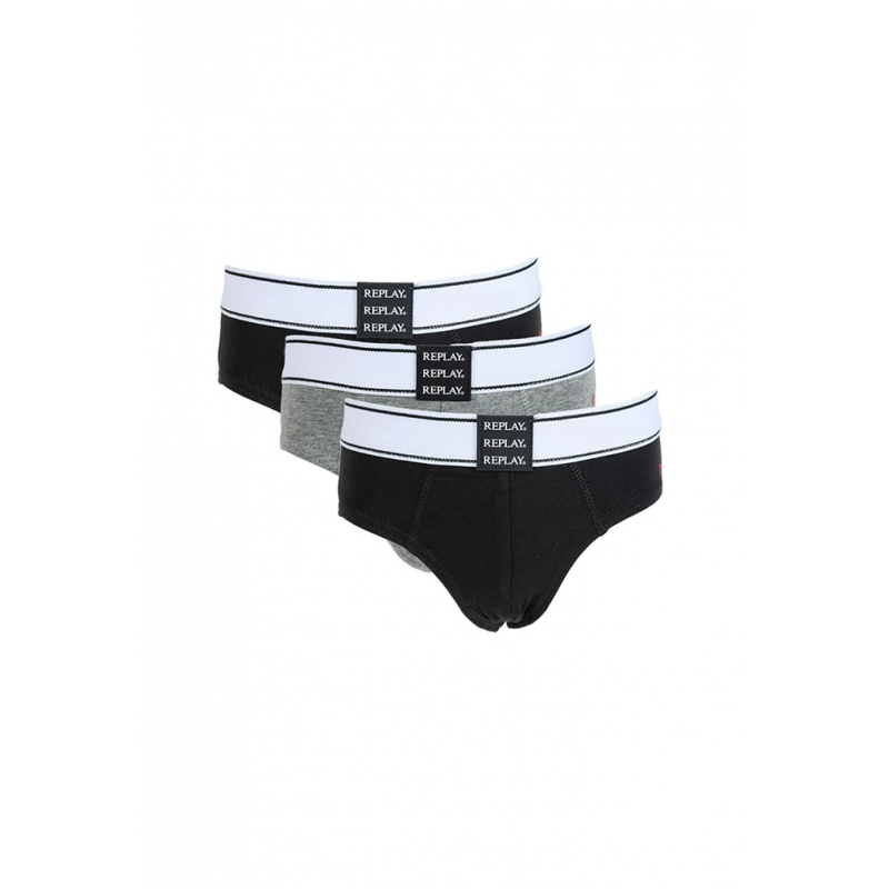 Replay Kids' RJ021 3PP SLIP - Black