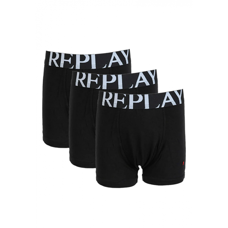 Replay Kids' RJ038 3PP Boxer- Black