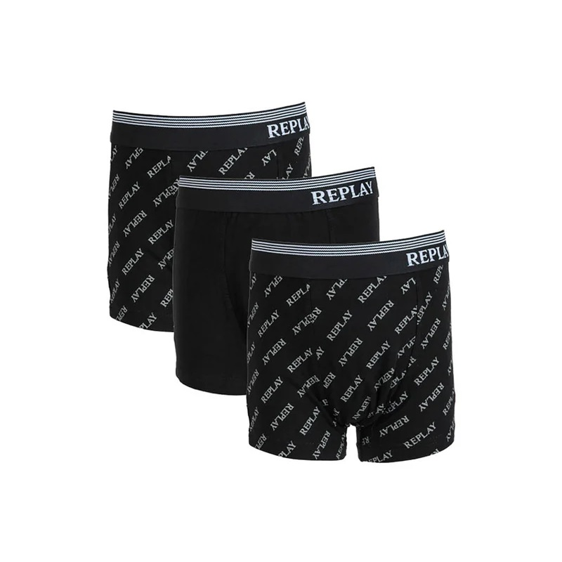 Replay Kids' RJ045 3PP Boxer- Black