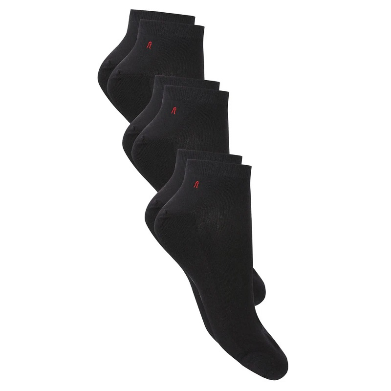Replay Mens' Trio of Potty Socks - Black