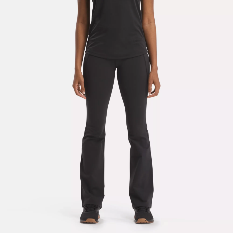 Reebok Women's Lux High-Rise Mini-Flare Pants