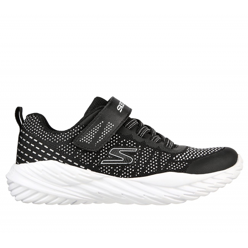 Skechers Kids' Nitro Sprint - Karvo Shoes- حذاء سكيتشرز نيترو سبيرينت للأطفال لون أسود ونعل أبيض