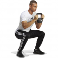 adidas Mens' Train Essentials 3-Stripes Training Joggers - Black