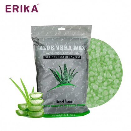 حبيبات شمع لإزالة الشعر قابلة للذوبان - 100 جرام-  لون أخضر  Aloe Vera
