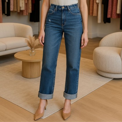 ck High Rise Straight Jeans For Women