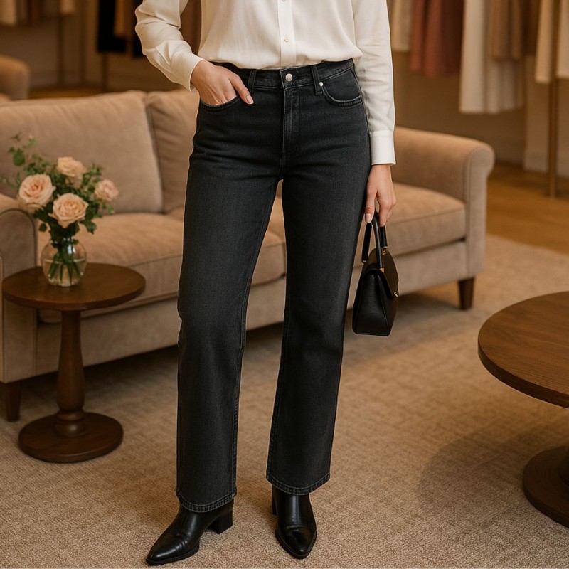ck High Rise Straight Jeans For Women