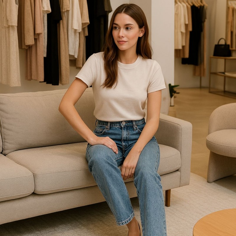 ck High Rise Straight Jeans For Women