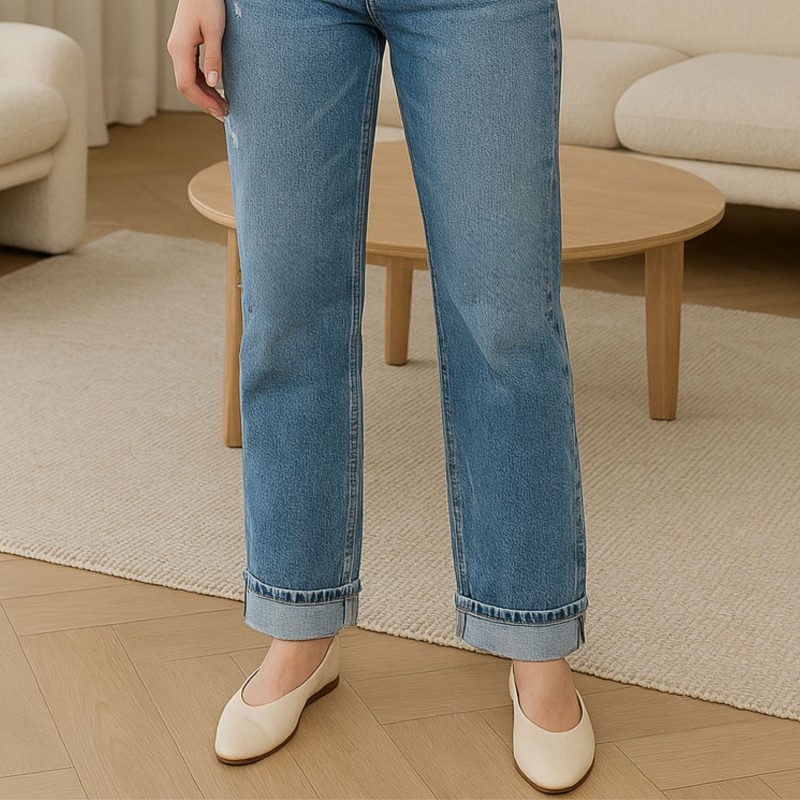 ck High Rise Straight Jeans For Women