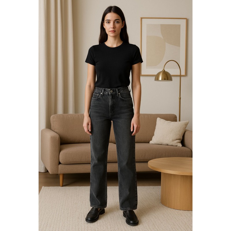ck High Rise Straight Jeans For Women