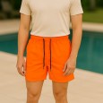 شورت شبابي قصير للرجال لون برتقالي