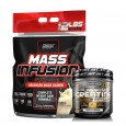 Nutrex Research Mass Infusion 5.45Kg Vanilla Flavor + Muscletech Platinum 100% Creatine 300G + هدية كاسة