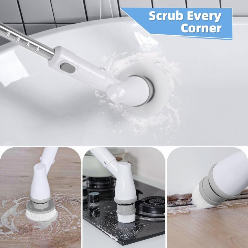 فرشاة لتنظيف البلاط Tornado Scrub 6 رؤوس