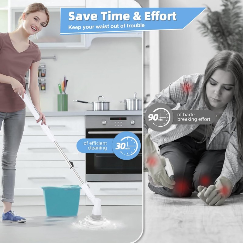 فرشاة لتنظيف البلاط Tornado Scrub 6 رؤوس