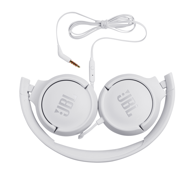 JBL Tune 500 Wired Headphones White