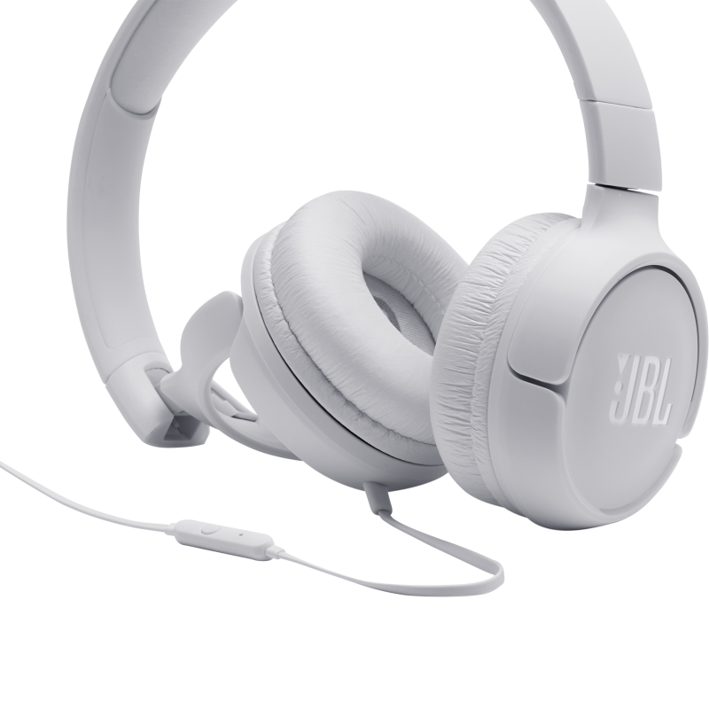 JBL Tune 500 Wired Headphones White