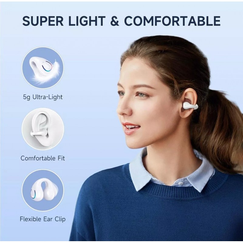 Q71 bluetooth headphones white - ايربودز (سماعة لاسلكية )